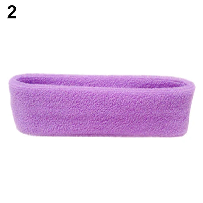 1Pc Women/Men Cotton Sweatband Headband Sport Yoga Gym Running Stretch Hair Head Band Cycling Wide Head Prevent Sweat Band