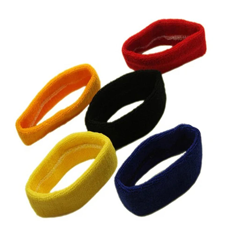 1Pc Women/Men Cotton Sweatband Headband Sport Yoga Gym Running Stretch Hair Head Band Cycling Wide Head Prevent Sweat Band
