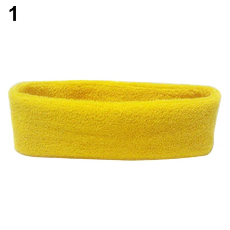 1Pc Women/Men Cotton Sweatband Headband Sport Yoga Gym Running Stretch Hair Head Band Cycling Wide Head Prevent Sweat Band