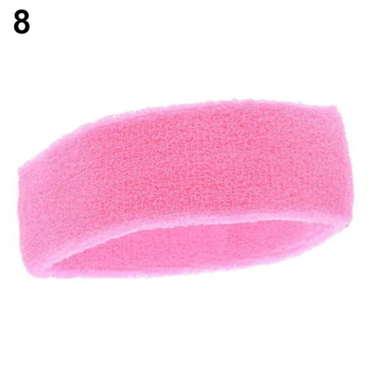 1Pc Women/Men Cotton Sweatband Headband Sport Yoga Gym Running Stretch Hair Head Band Cycling Wide Head Prevent Sweat Band