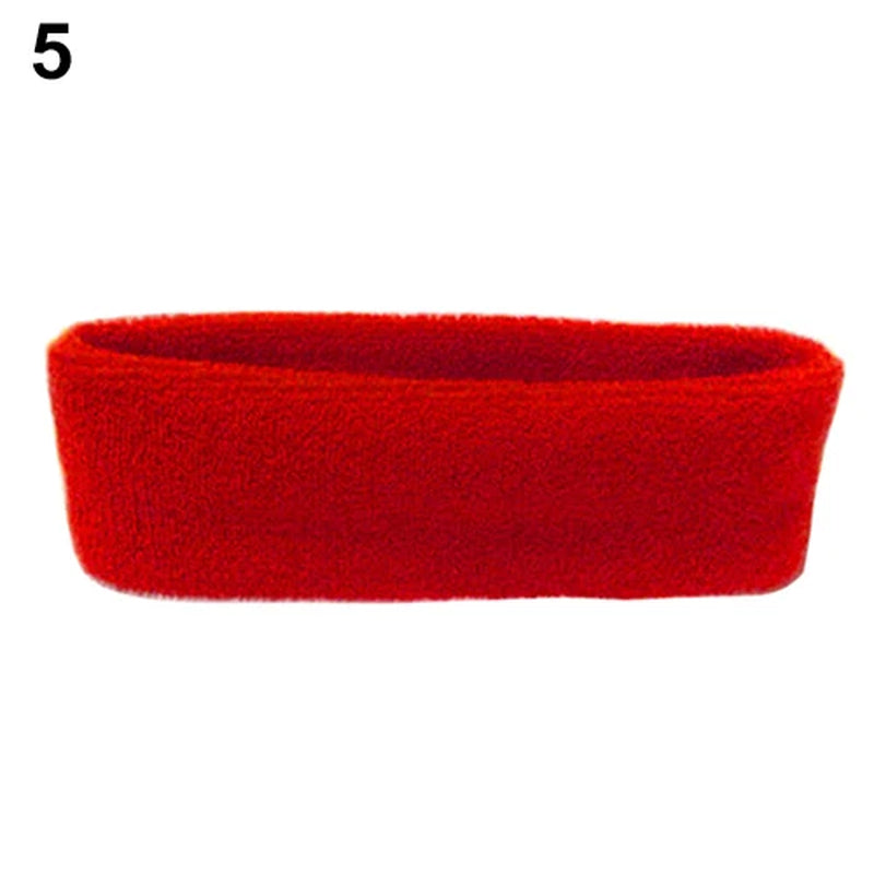 1Pc Women/Men Cotton Sweatband Headband Sport Yoga Gym Running Stretch Hair Head Band Cycling Wide Head Prevent Sweat Band