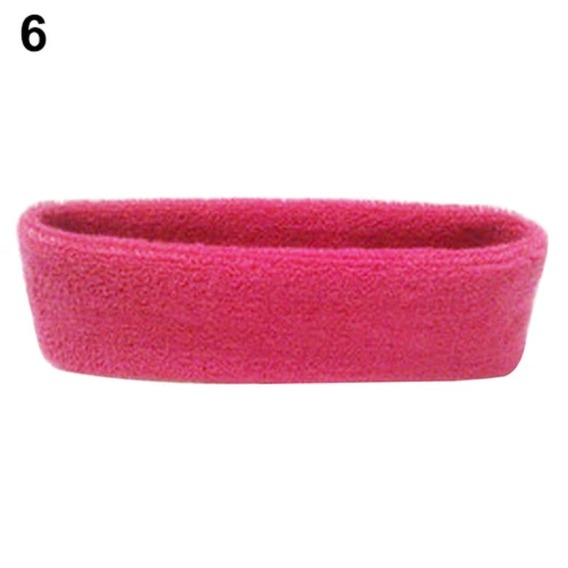 1Pc Women/Men Cotton Sweatband Headband Sport Yoga Gym Running Stretch Hair Head Band Cycling Wide Head Prevent Sweat Band