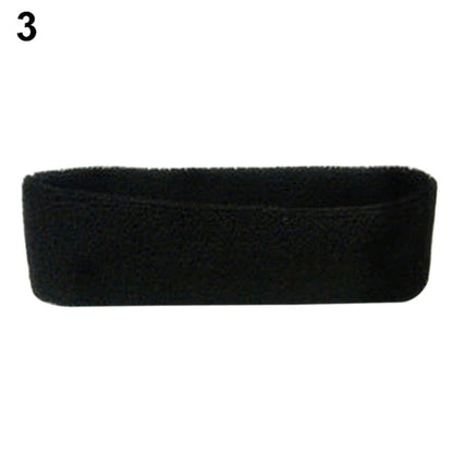 1Pc Women/Men Cotton Sweatband Headband Sport Yoga Gym Running Stretch Hair Head Band Cycling Wide Head Prevent Sweat Band