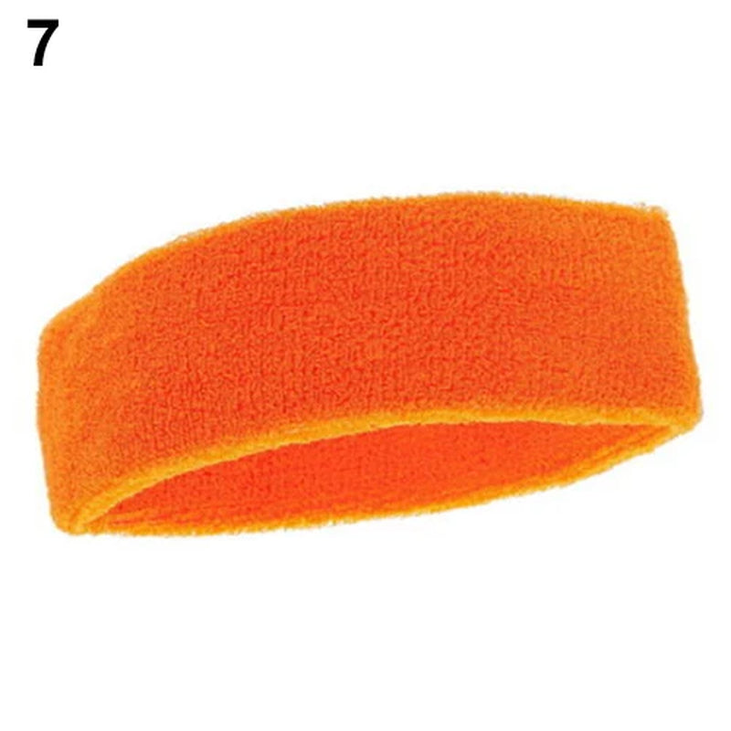 1Pc Women/Men Cotton Sweatband Headband Sport Yoga Gym Running Stretch Hair Head Band Cycling Wide Head Prevent Sweat Band