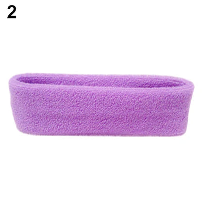 1Pc Women/Men Cotton Sweatband Headband Sport Yoga Gym Running Stretch Hair Head Band Cycling Wide Head Prevent Sweat Band