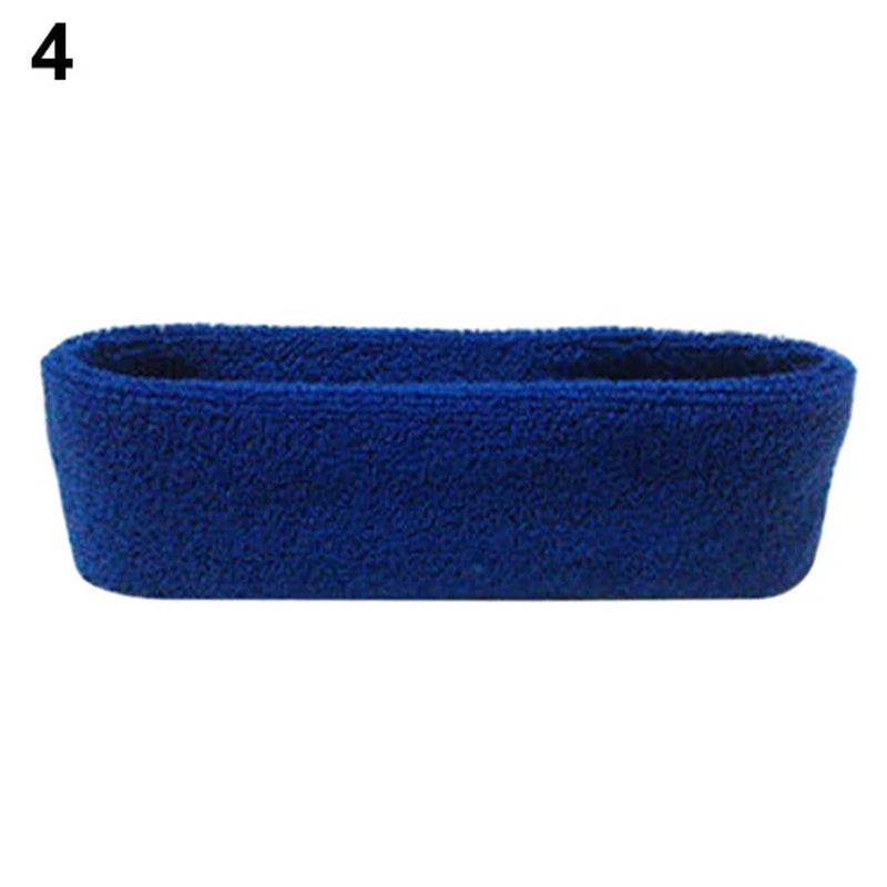 1Pc Women/Men Cotton Sweatband Headband Sport Yoga Gym Running Stretch Hair Head Band Cycling Wide Head Prevent Sweat Band