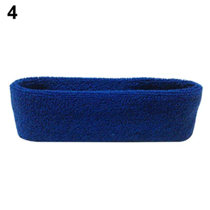 1Pc Women/Men Cotton Sweatband Headband Sport Yoga Gym Running Stretch Hair Head Band Cycling Wide Head Prevent Sweat Band