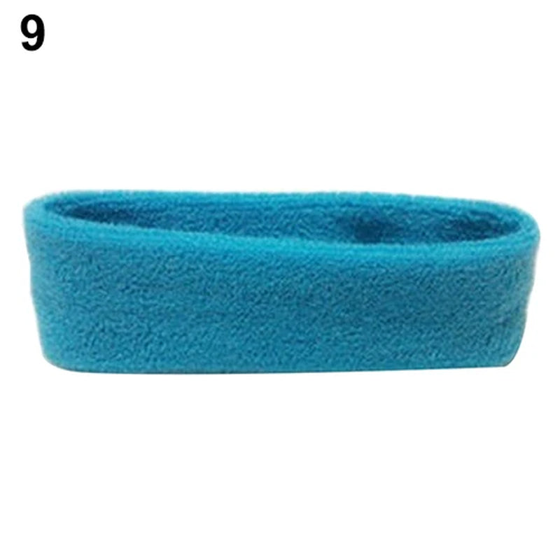 1Pc Women/Men Cotton Sweatband Headband Sport Yoga Gym Running Stretch Hair Head Band Cycling Wide Head Prevent Sweat Band