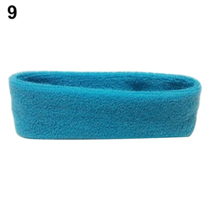 1Pc Women/Men Cotton Sweatband Headband Sport Yoga Gym Running Stretch Hair Head Band Cycling Wide Head Prevent Sweat Band